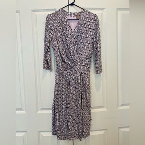 NWOT Hugo Boss Exandria Geo‎ Print Wrap Front Dress